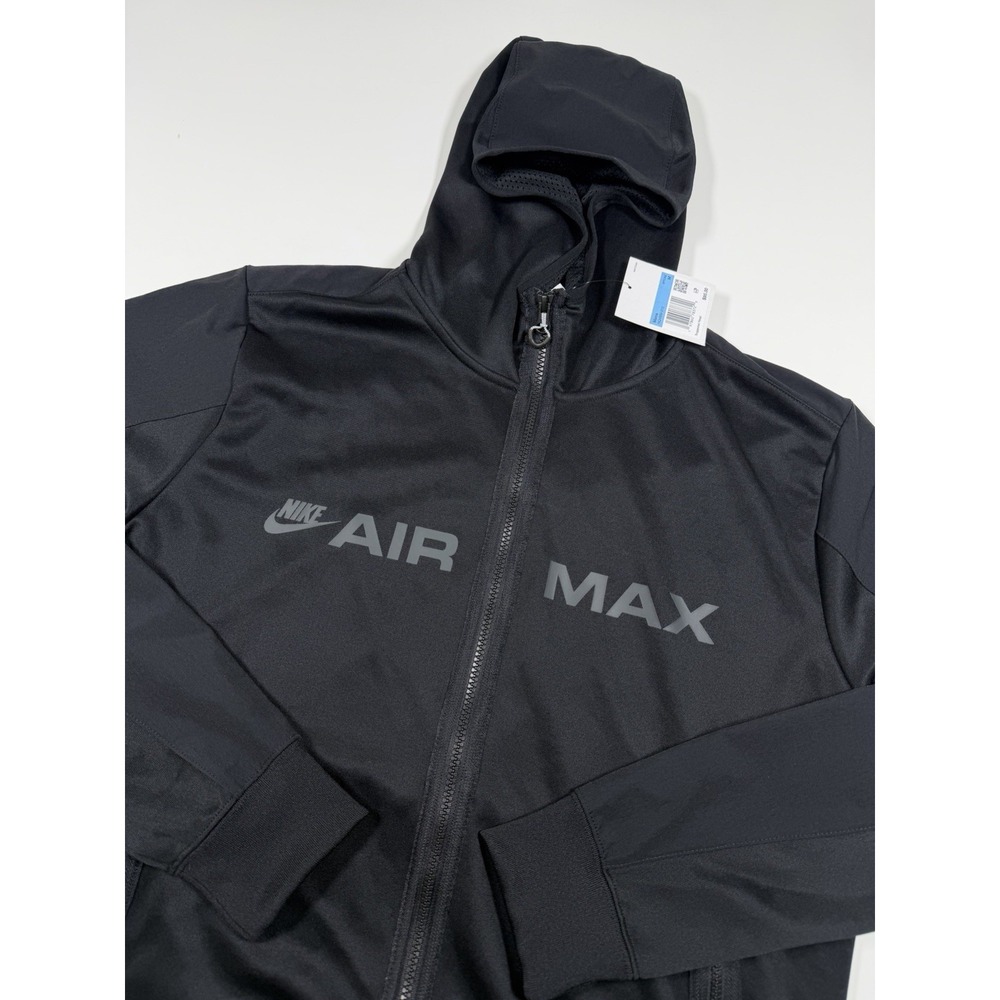 Nike Sportswear Heritage Air Max Full Zip Hoodie Jacket Black HQ4899-010 Size M